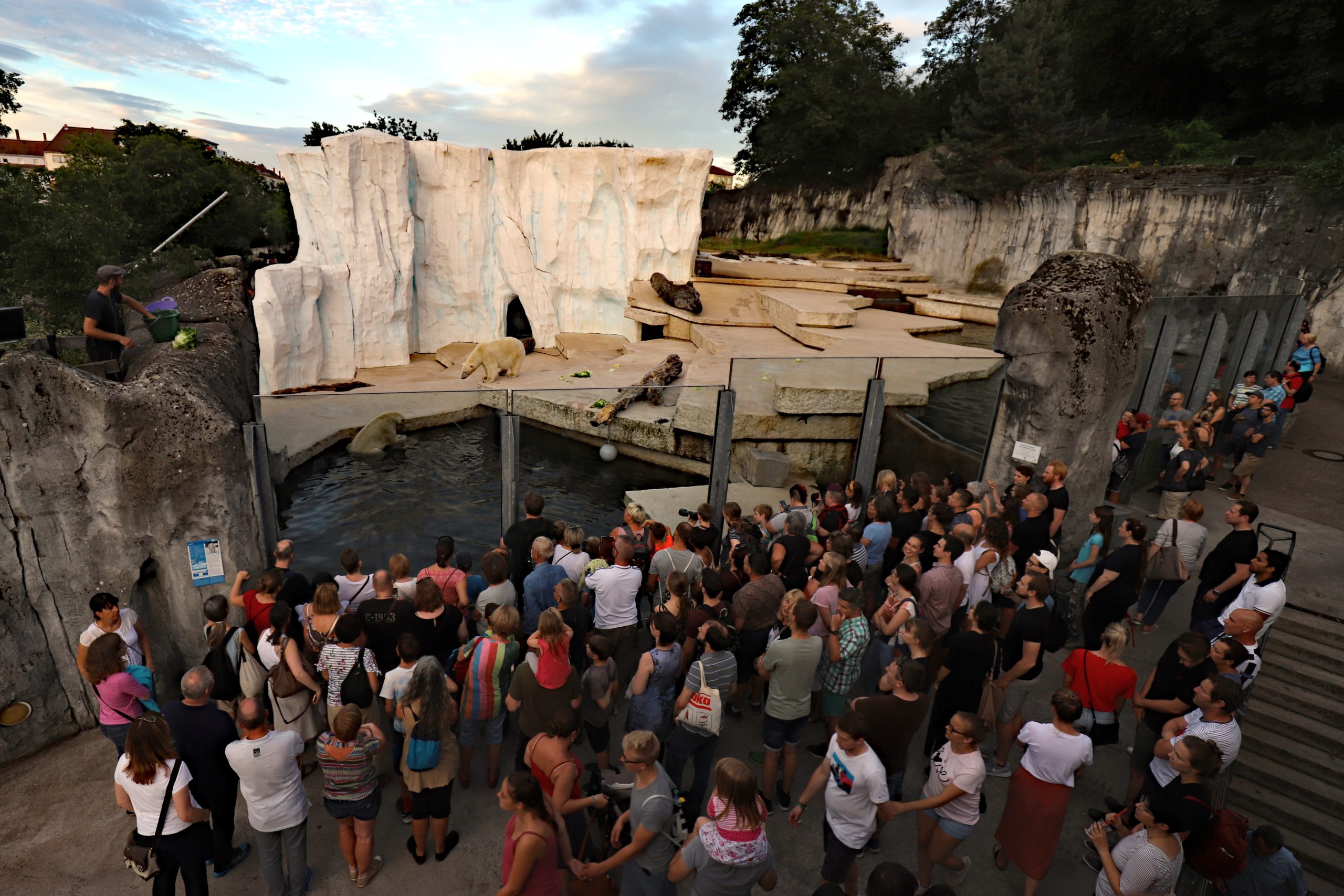 Beim Karlsruher Nacht-Zoo können die Zoogäste kommentierte Fütterungen in einer ganz besonderen Sommerabend-Stimmung erleben. Foto: Timo Deible/Zoo Karlsruhe (Archiv)